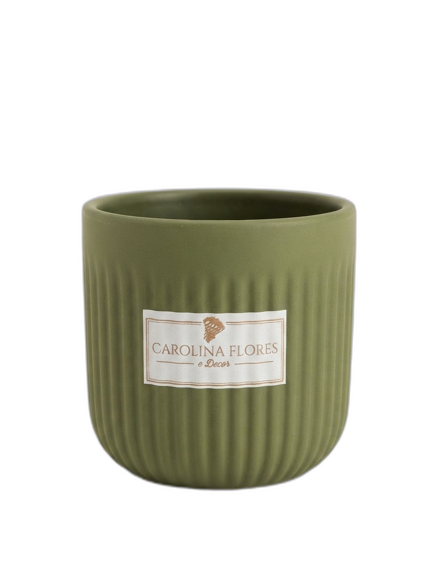 Vaso de Cerâmica Verde