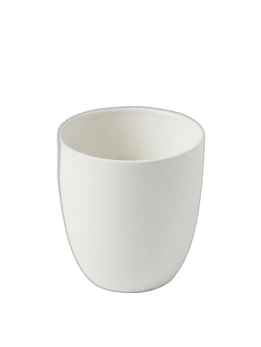 Vaso Cerâmica Branco Liso