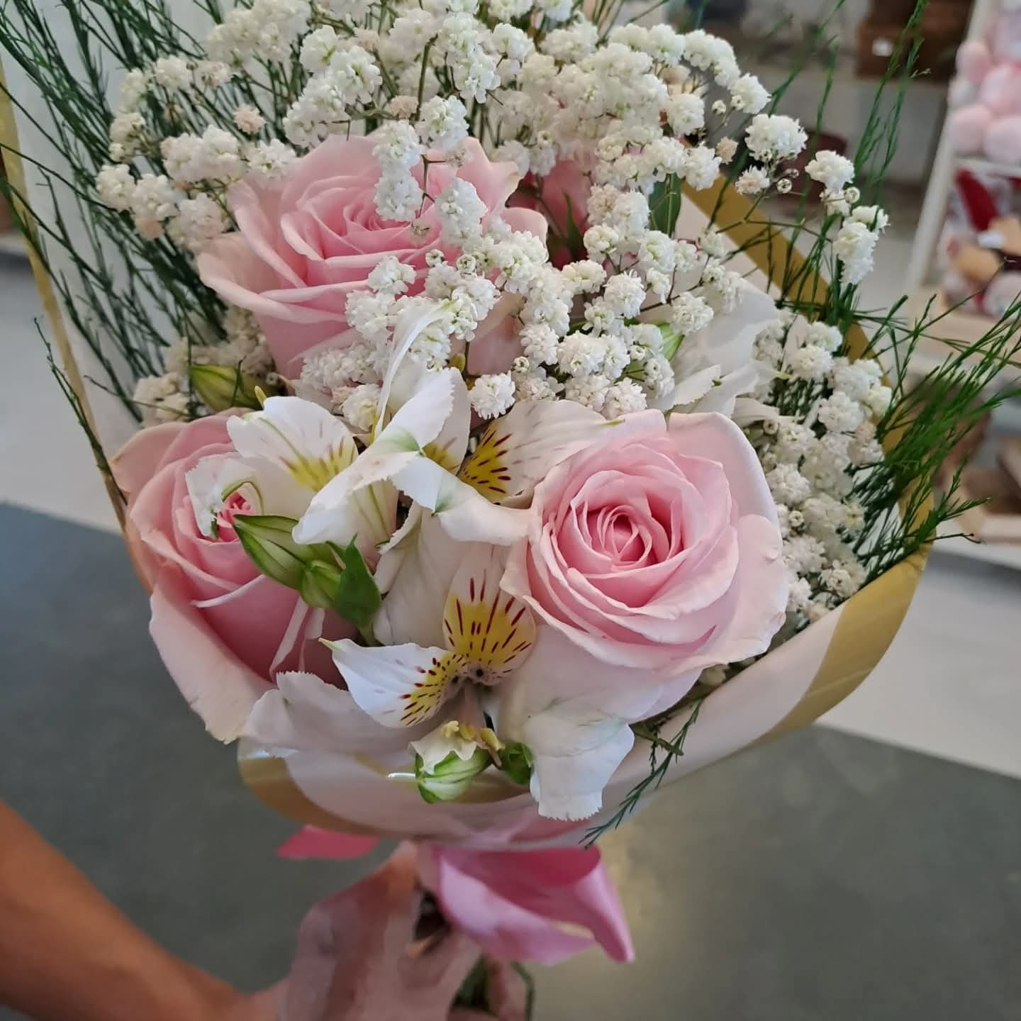 Buquê Rosas Rosé